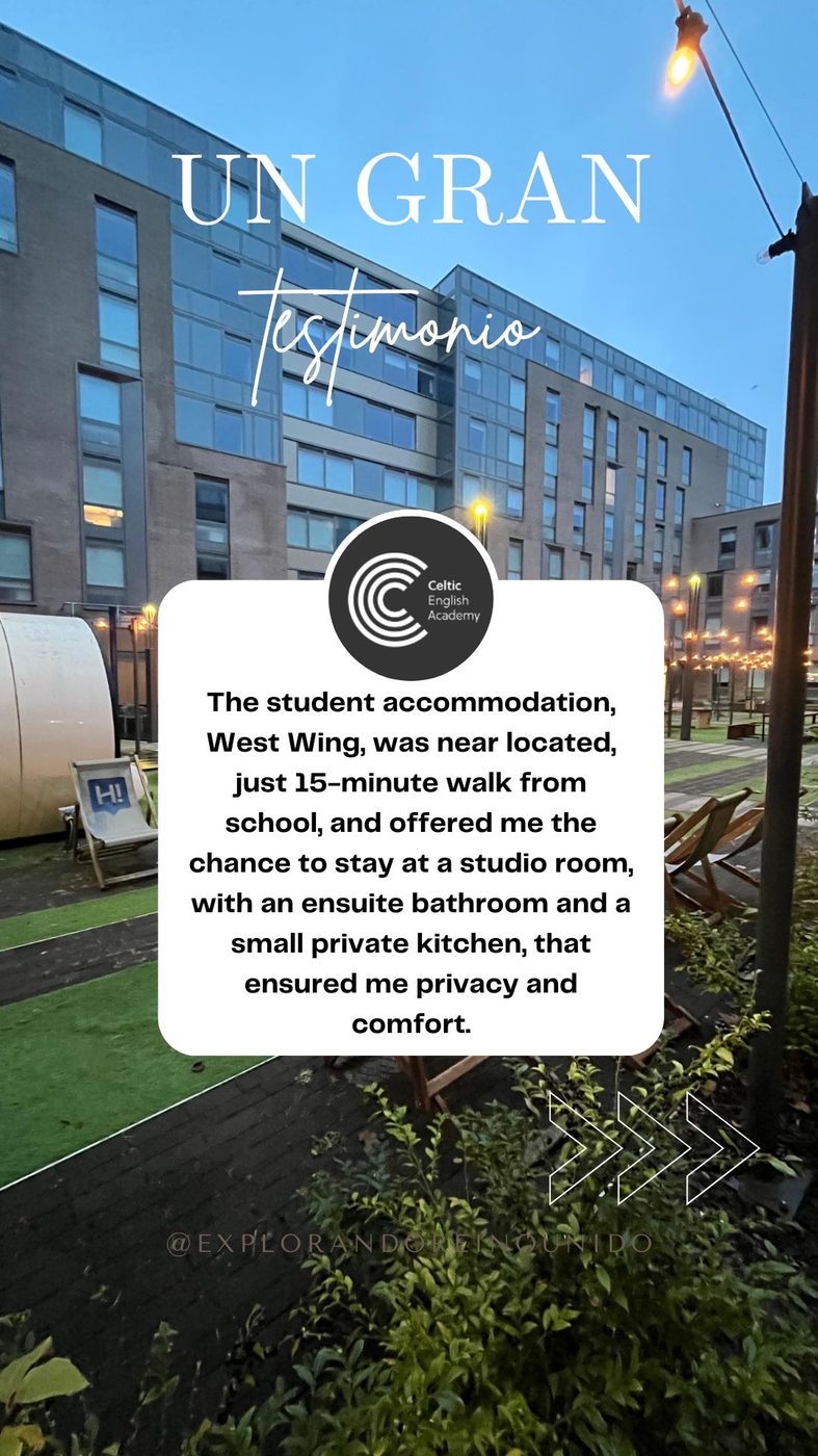 Ale sobre la residencia estudiantil West Wing en Cardiff